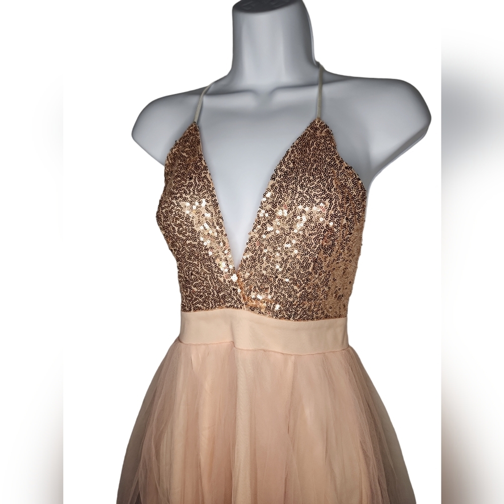 Tinkerbell Style Pink Fairy Dress w Crinoline - Picture 2 of 3